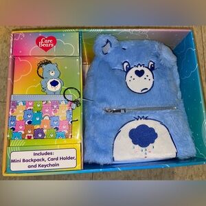 Care Bear Grumpy Bear Backpack, Wallet, Keychain Set - NWT